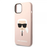Karl Lagerfeld iPhone 14 Plus Skal Liquid Silicone Karl MagSafe Rosa