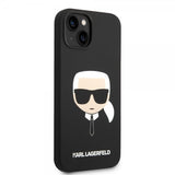 Karl Lagerfeld iPhone 14 Plus Skal Liquid Silicone Karl MagSafe Svart