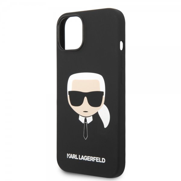 Karl Lagerfeld iPhone 14 Plus Skal Liquid Silicone Karl MagSafe Svart