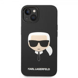 Karl Lagerfeld iPhone 14 Plus Skal Liquid Silicone Karl Svart