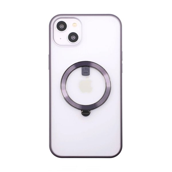 Rvelon iPhone 14 Plus Skal Roterbart MagSafe Stativ Lila