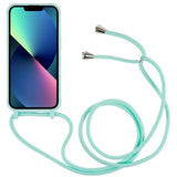 iPhone 14 Plus Skal med Strap Grön