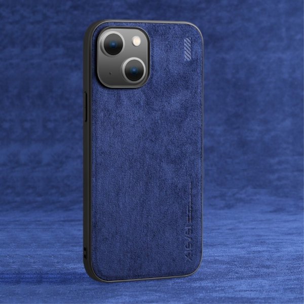 X-Level iPhone 14 Plus Skal Mockatextur Blå