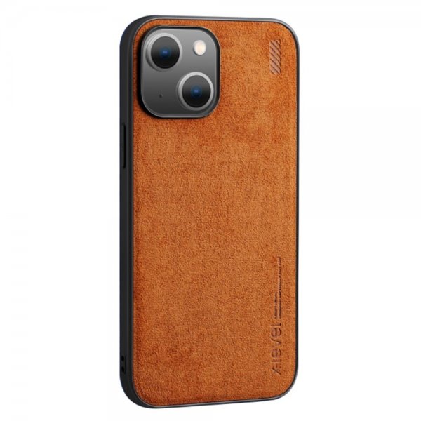 X-Level iPhone 14 Plus Skal Mockatextur Brun