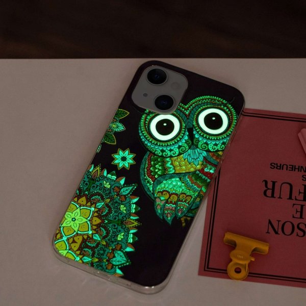 iPhone 14 Plus Skal Motiv Färgglad Uggla