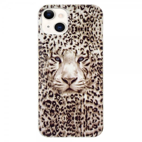 iPhone 14 Plus Skal Motiv Vit Tiger