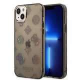 Guess iPhone 14 Plus Skal Peony Glitter Svart