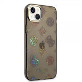 Guess iPhone 14 Plus Skal Peony Glitter Svart