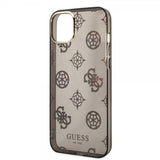 Guess iPhone 14 Plus Skal Peony Glitter Svart