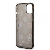 Guess iPhone 14 Plus Skal Peony Glitter Svart