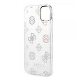 Guess iPhone 14 Plus Skal Peony Glitter Vit