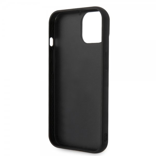 Karl Lagerfeld iPhone 14 Plus Skal Quilted Nylon Puffy Case Ikonik Pin Svart