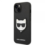 Karl Lagerfeld iPhone 14 Plus Skal Saffiano Choupette Svart