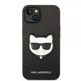 Karl Lagerfeld iPhone 14 Plus Skal Saffiano Choupette Svart