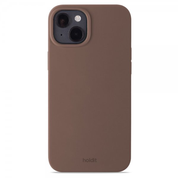 holdit iPhone 14 Plus Skal Silikon Dark Brown