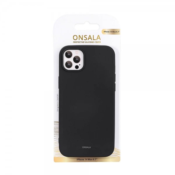 Onsala iPhone 14 Plus Skal Silikon Svart