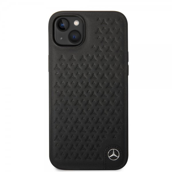Mercedes Benz iPhone 14 Plus Skal Star Pattern Svart