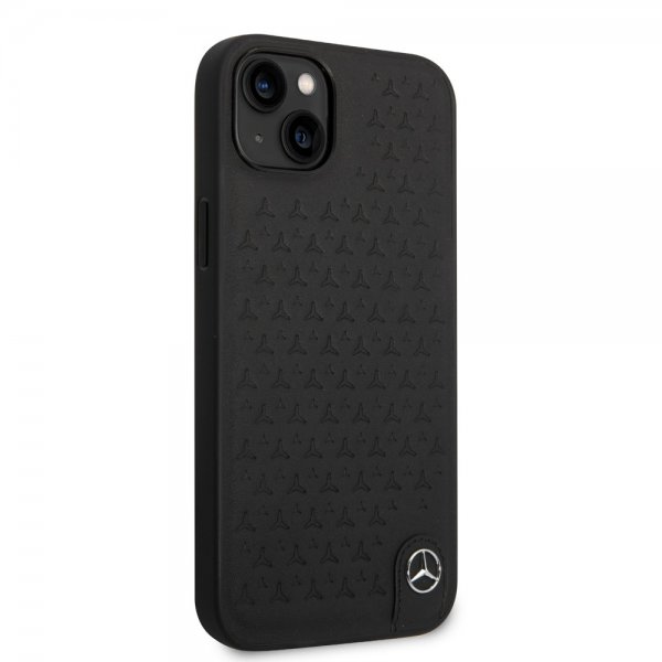 Mercedes Benz iPhone 14 Plus Skal Star Pattern Svart