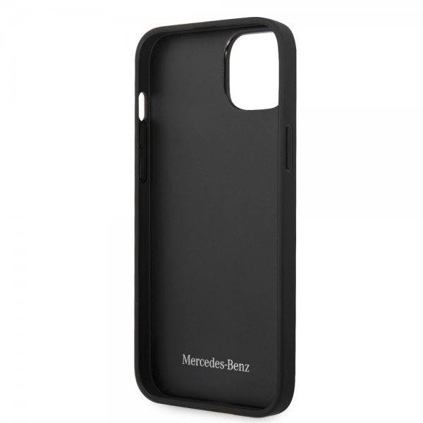 Mercedes Benz iPhone 14 Plus Skal Star Pattern Svart