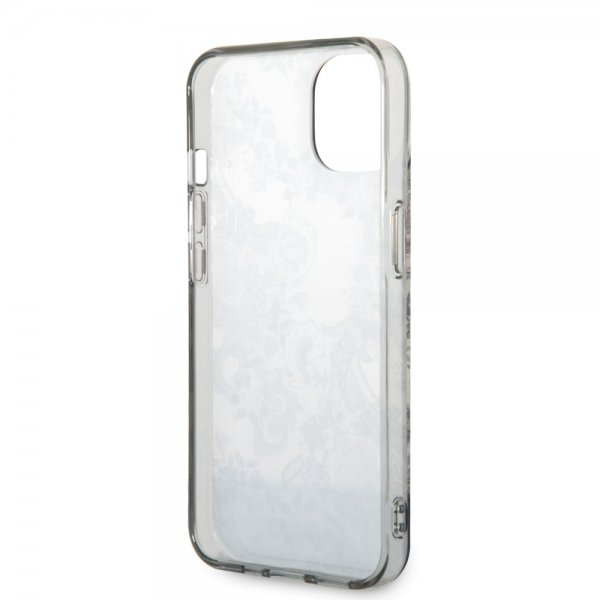 Guess iPhone 14 Plus Skal Toile de Jouy Grå