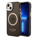 Guess iPhone 14 Plus Skal Translucent MagSafe Svart