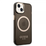 Guess iPhone 14 Plus Skal Translucent MagSafe Svart