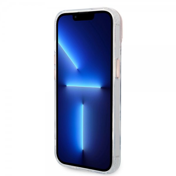 Guess iPhone 14 Plus Skal Transparent MagSafe Rosa Transparent