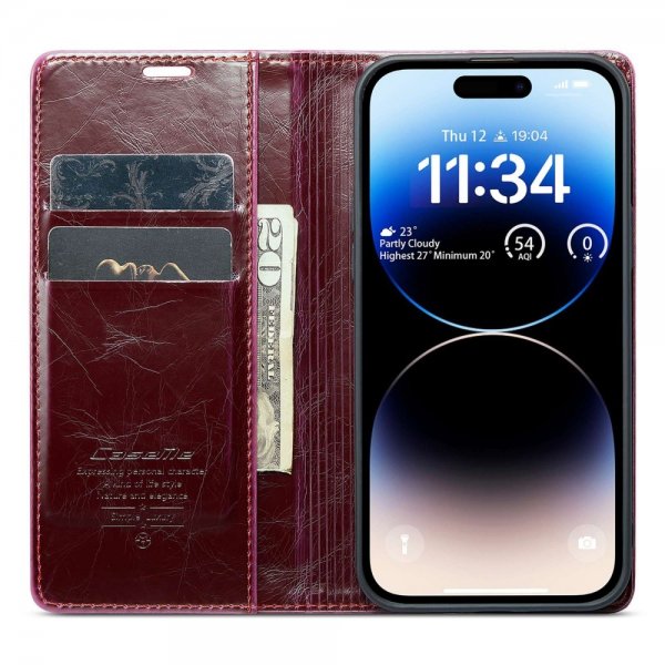 CaseMe iPhone 14 Pro Fodral 003 Series Röd