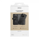 Buffalo iPhone 14 Pro Fodral 2-in-1 Detachable Wallet Svart