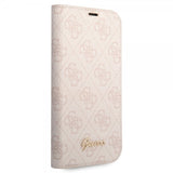 Guess iPhone 14 Pro Fodral 4G Logo Rosa
