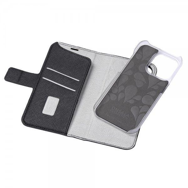 Onsala iPhone 14 Pro Fodral Fashion Edition Löstagbart Skal Midnight Black