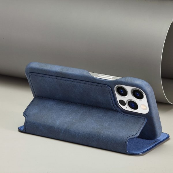 Lc.Imeeke iPhone 14 Pro Fodral Flip Blå