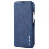 Lc.Imeeke iPhone 14 Pro Fodral Flip Blå