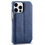Lc.Imeeke iPhone 14 Pro Fodral Flip Blå