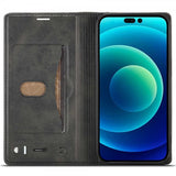 Lc.Imeeke iPhone 14 Pro Fodral Kortfack Utsida Svart