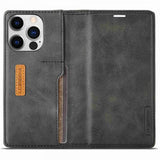 Lc.Imeeke iPhone 14 Pro Fodral Kortfack Utsida Svart
