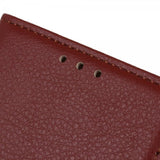 iPhone 14 Pro Fodral Litchi Brun