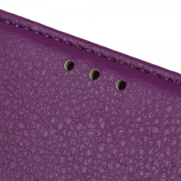 iPhone 14 Pro Fodral Litchi Lila
