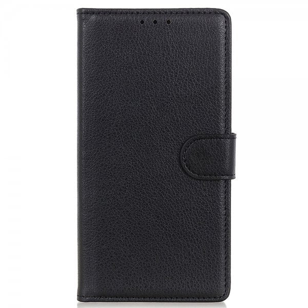 iPhone 14 Pro Fodral Litchi Svart