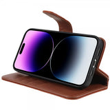 Nordic Covers iPhone 14 Pro Fodral MagLeather Maple Brown