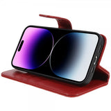 Nordic Covers iPhone 14 Pro Fodral MagLeather Poppy Red