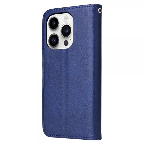 iPhone 14 Pro Fodral med Löstagbart Skal KT Leather Series-3 Blå