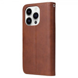 iPhone 14 Pro Fodral med Löstagbart Skal KT Leather Series-3 Brun