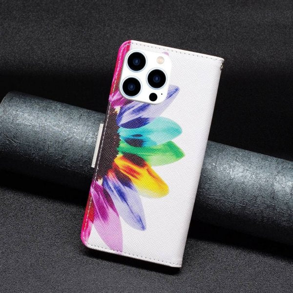 iPhone 14 Pro Fodral Motiv Färgglada Blad