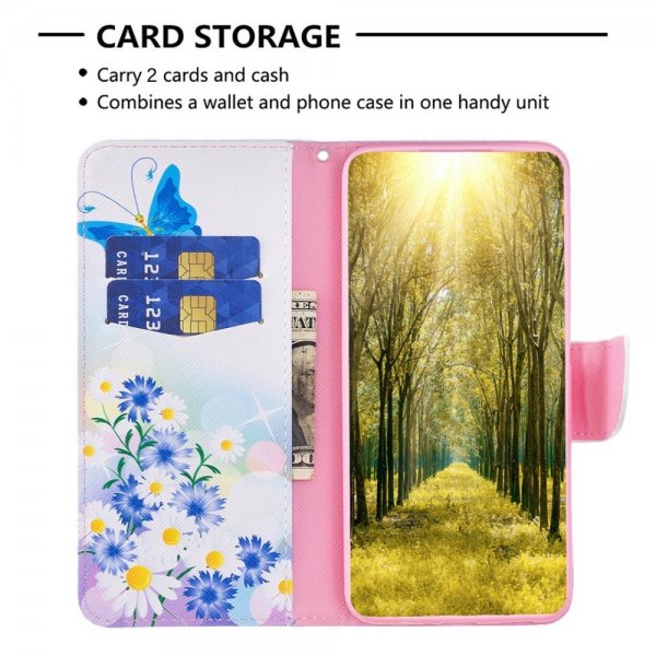iPhone 14 Pro Fodral Motiv Fjärilar och Blommor