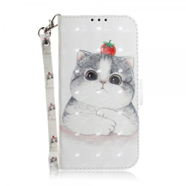 iPhone 14 Pro Fodral Motiv Katt och Tomat