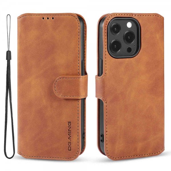 Dg.Ming iPhone 14 Pro Fodral Retro Brun