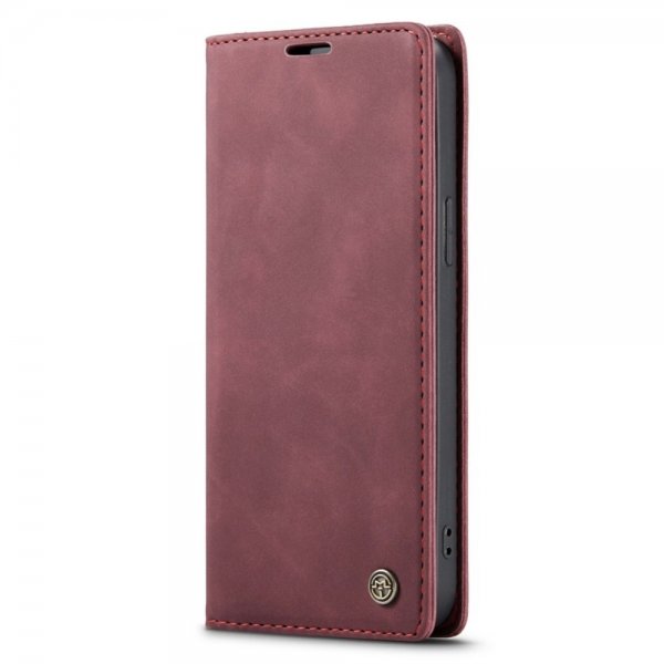 CaseMe iPhone 14 Pro Fodral Retro Flip Röd