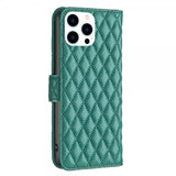 iPhone 14 Pro Fodral Rombmönster Grön