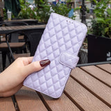 iPhone 14 Pro Fodral Rombmönster Lila